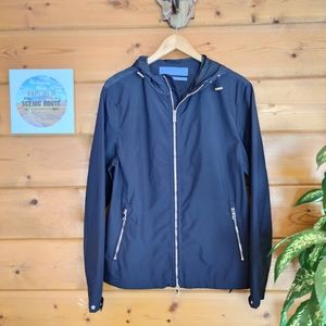 Rain Waterproof Jacket Coat Zip Pockets 